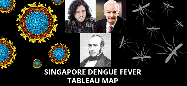 Singapore Dengue Fever Tableau Map