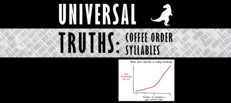 Universal Truths: Coffee Order Syllables
