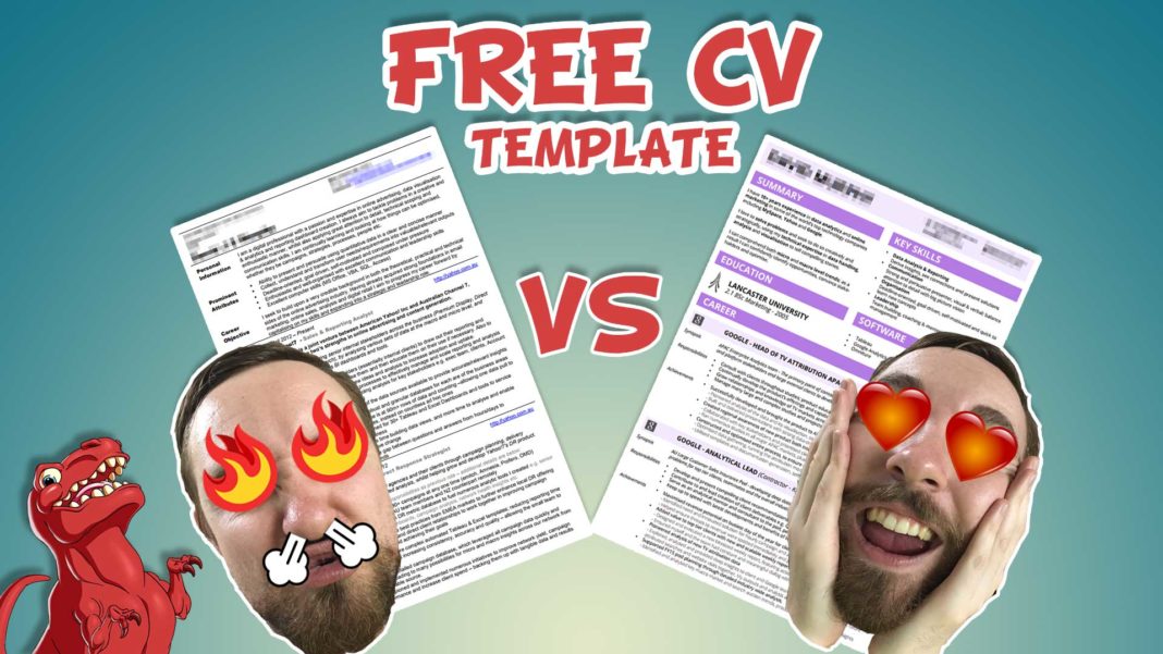 Free Resume Template + Data Viz = Win | Datasaurus-Rex